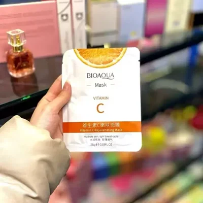 ماسک ورقه ای صورت ویتامین C بیواکوا (BIOAQUA)